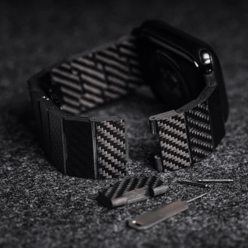 Аксесуар для Watch Switcheasy Carbon Fiber Band Black (MAW245035BK22) для Apple Watch 42/44/45/49mm фото 13