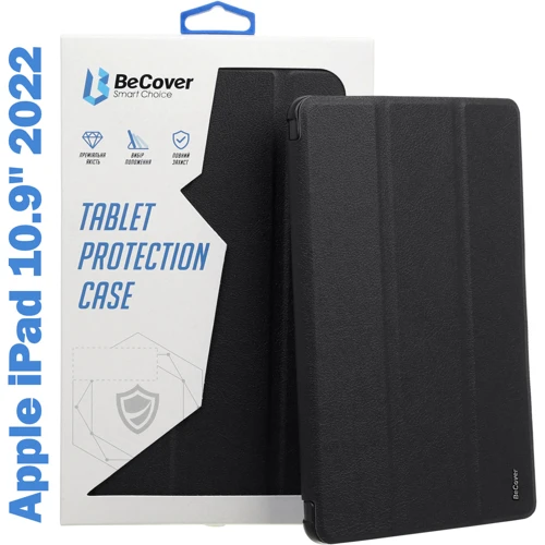 Аксесуар для iPad BeCover Direct Charge Pen with Pencil mount Black for iPad 10.9 (2022 / 2024) / iPad 11 2025: Колір чорний