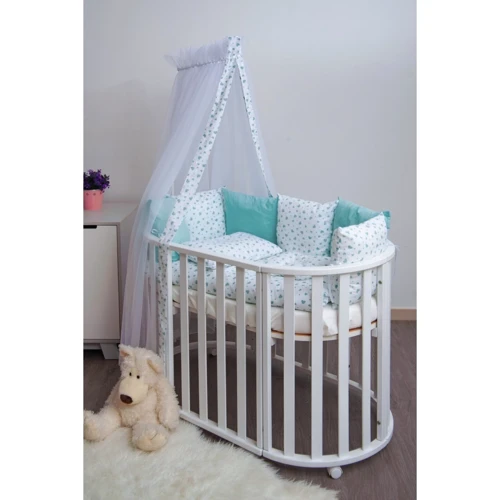 Постільний комплект Twins Dolce Серця 4064-D-402 mint 8 ел. м'ятний