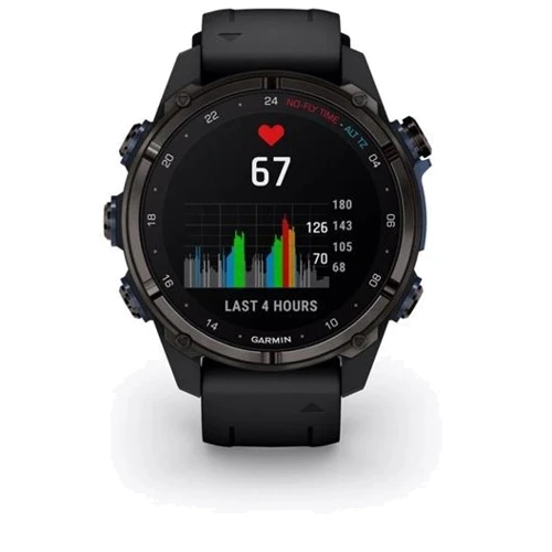 Смарт-часы Garmin Descent Mk3i 43mm Carbon Grey DLC Titanium with Black Silicone Band and Descent T2 Transceiver (BNDL-DMK3I-43CGTDT2): Виды спорта Дайвинг, Бег, Велоспорт, Гольф, Плавание