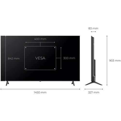 Телевизор Kivi 65U770QB: Экран 65" (3840x2160) 4K Ultra HD