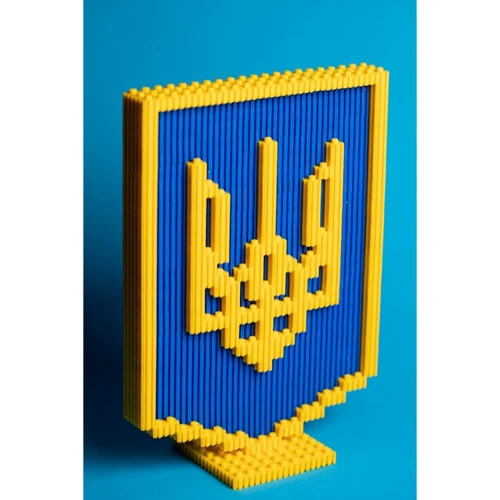 Конструктор VitaToys Pixel Heroes Герб Украины, 332 деталей (VTK 0034)