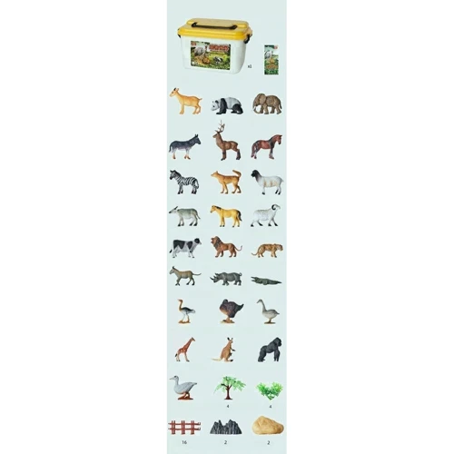 Набор фигурок животных Beiens Животный мир 55 элементов (30860)