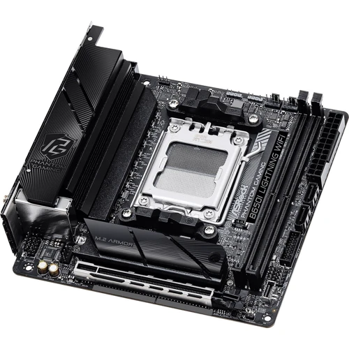 ASRock B650I LIGHTNING WIFI: Разъемы на задней панели Ethernet RJ-45, DisplayPort, USB 2.0, USB 3.2 Gen 1, USB 3.2 Gen 2, USB Type-C, Ethernet RJ-45, HDMI