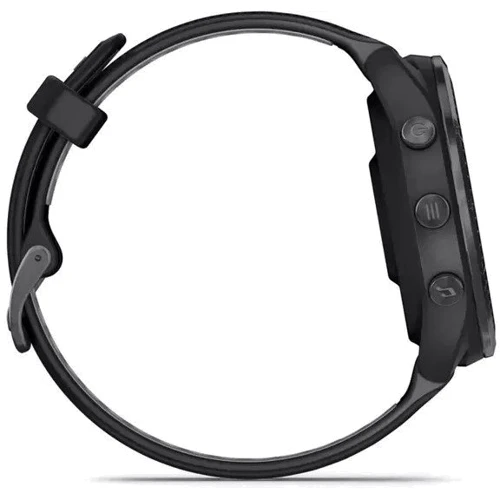 Смарт-часы Garmin Forerunner 965 Carbon Grey DLC Titanium Bezel with Black Case and Black/Powder Grey Silicone Band (010-02809-10): Особенности Компас, Металлический корпус, С большой автономностью, Большой экран, Водонепроницаемые