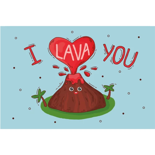 Открытка PAPAdesign "I lava you"