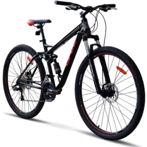 Велосипед VNC 2023' 29" HighRider A3 V1A3D-2947-BR L/19"/47см (2756) black (shiny)/red (matt)