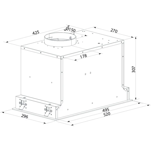 Витяжка Kernau KBH 2060 B GLASS: Тип фільтра повітря Рециркуляція, Відведення