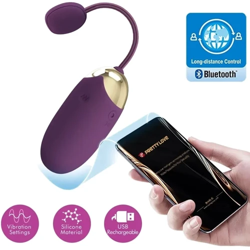 Смарт виброяйцо LYBAILE Pretty Love Abner 12 APP (BI-014362HP-1)