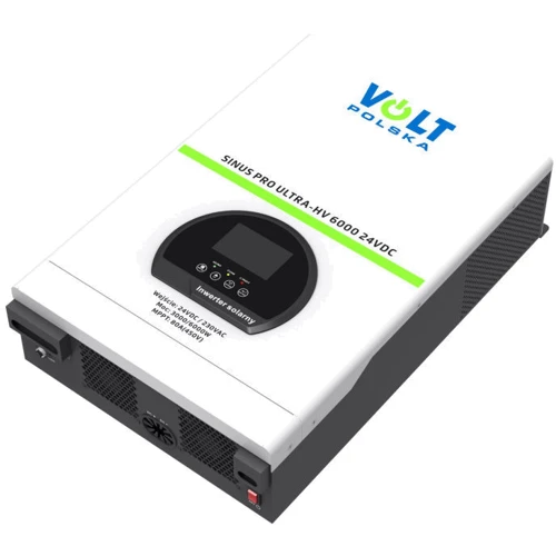 Автономний сонячний інвертор Volt Polska SINUS PRO ULTRA-HV 6000 24/230 В (3/6 кВт) + 80A MPPT (450В): Форма вихідного сигналу Чистая синусоида