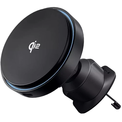 Держатель Proove Car Holder Wireless Charger Light Circle Qi2 15W Black (WHLC15010002)
