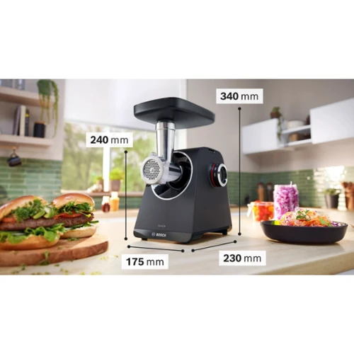 Мясорубка Bosch Series 4 MFWS430B: Лоток есть (пластик)