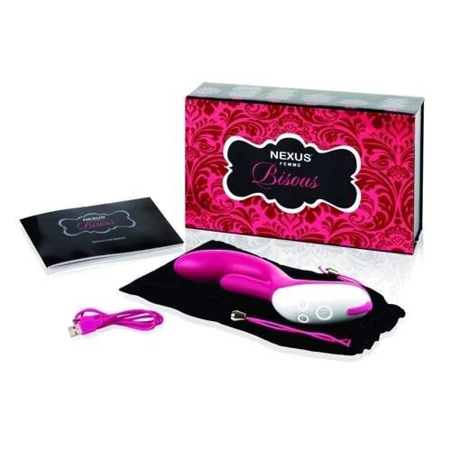 Nexus Femme Bisous vibrator - уникальный вибратор-кролик с вращающейся головкой, 11х3,6 см