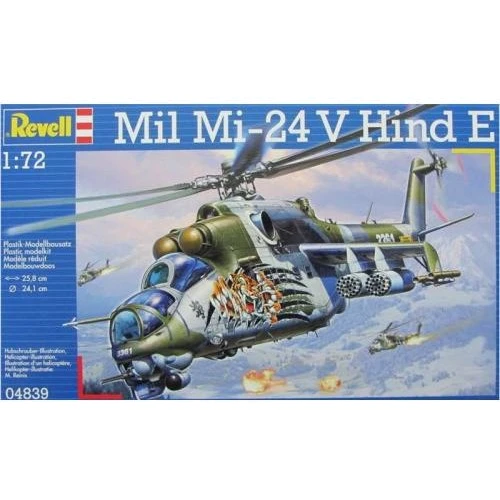 Модель Revell Вертолет Mil Mi-24 Hind D/E 1:72 (4839)