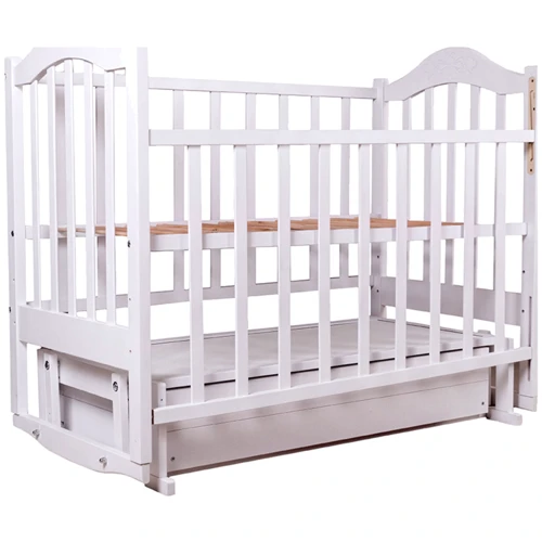 Ліжко Babyroom Діна D301 маятник, ящик біла (620955)