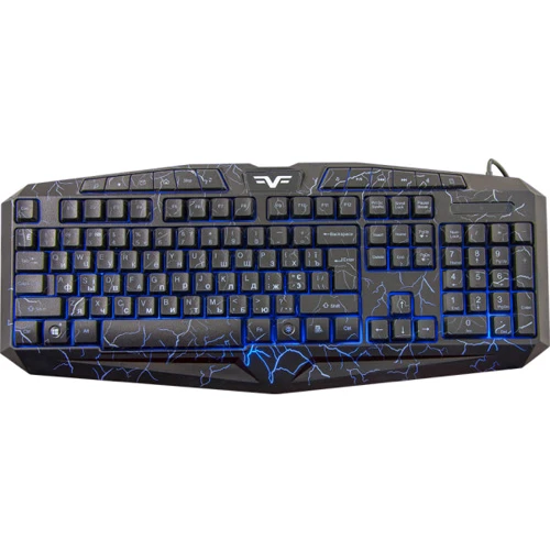 Клавиатура Frime Magma Black USB RUS/UKR (FLK19500): Количество клавиш 104