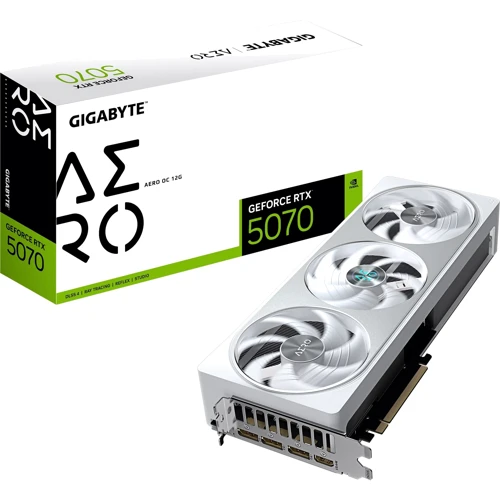 Видеокарта Gigabyte GeForce RTX 5070 AERO OC 12G (GV-N5070AERO OC-12GD) фото 9