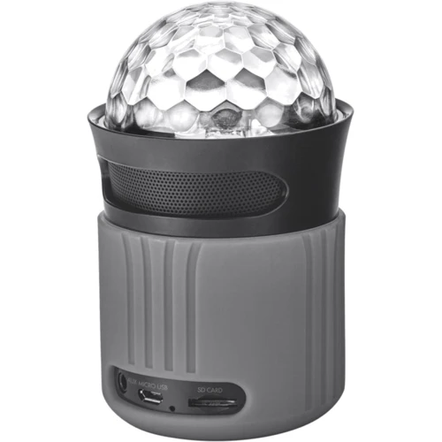 Акустика Trust Dixxo Go Wireless Bluetooth Speaker with party lights grey (21345): Цвет серый