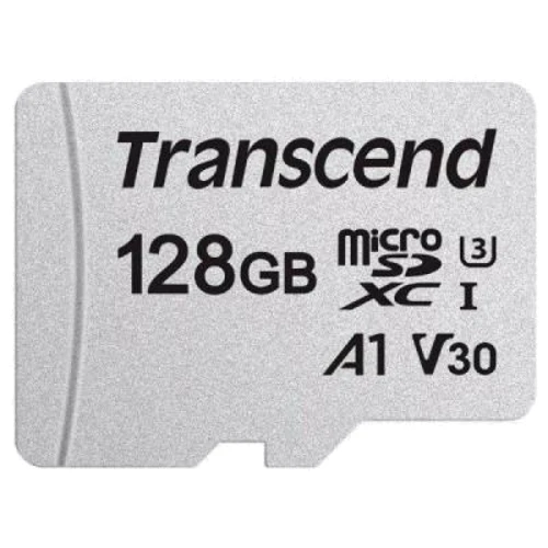 Карта памяти Transcend 128GB microSDXC Class 10 UHS-I U3 V30 A1 + adapter (TS128GUSD300S-A)
