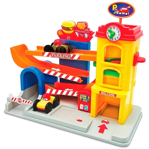

Игровой набор Kiddieland Занимательный гараж со звуковыми эффектами (055707)