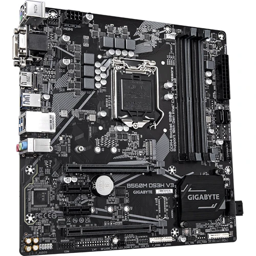 GIGABYTE B560M DS3H V3: Оперативная память 4xDDR4 3200 МГц, до 128 ГБ