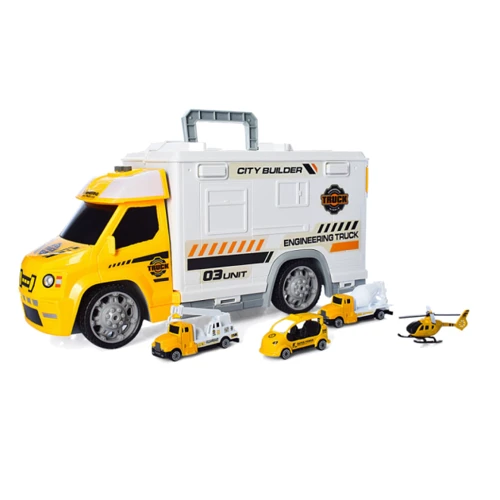 Набір транспорту Поліція METR+ 95577-2 зі звуковими та світловими ефектами (Будівельний майданчик): Виробник Metr+