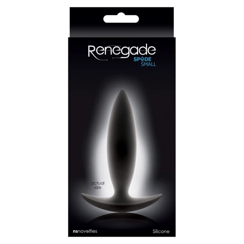 NS Novelties Renegade Spades Small - маленькая анальная пробка, 10x2.5 см