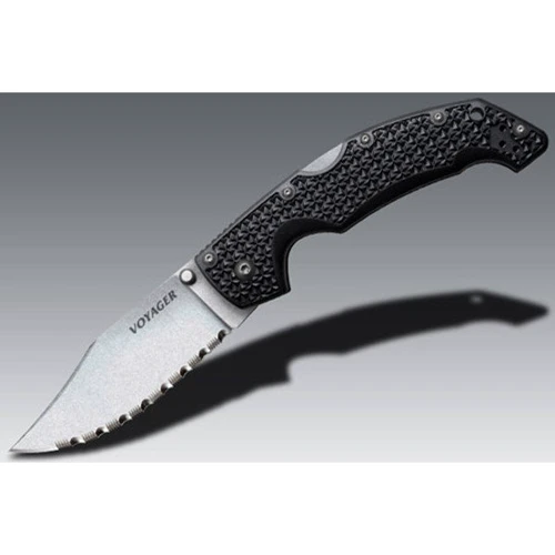 Нож Cold Steel Voyager Large СP , BD-1, серрейтор (1260.10.28): Система блокировки Есть