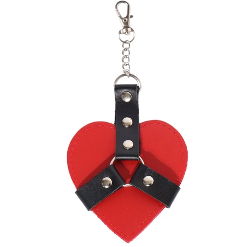 Брелок на карабіні для ключів Art of Sex Chained Heart червоний