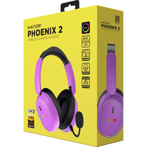 Навушники HATOR Phoenix 2 Wireless Cyber Violet (ESH42)