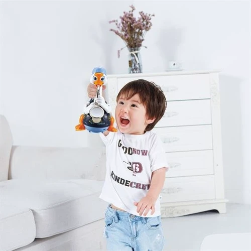 Интерактивная музыкальная игрушка Hola Toys Гусь-саксофонист, синий (6111-blue): Тип Музыкальная игрушка