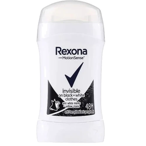 Rexona Invisible on Black+White антиперспирант-стик для черного и белого 40 g