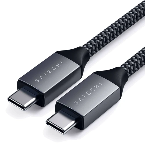 Кабель Satechi Cable USB-C to USB-C PD 100W 2m Space Grey (ST-TCC2M) фото 3