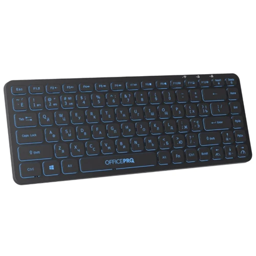 Клавиатура OfficePro SK790B Wireless/Bluetooth Black (SK790B): Тип клавиатуры компактная