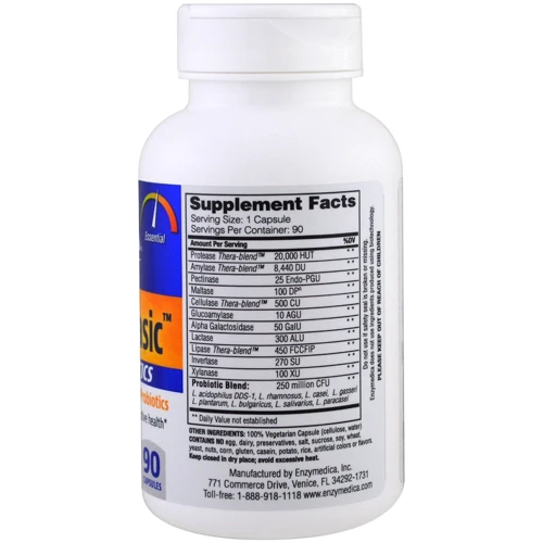 Enzymedica Digest Basic + Probiotics Ферменти і пробіотики 90 капсул: Тип травні ферменти