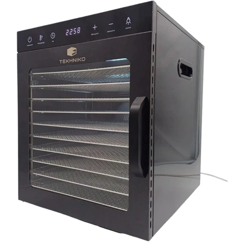 Сушарка для фруктів та овочів Tekhniko DH-08H-SS Black: Потужність, Вт 800