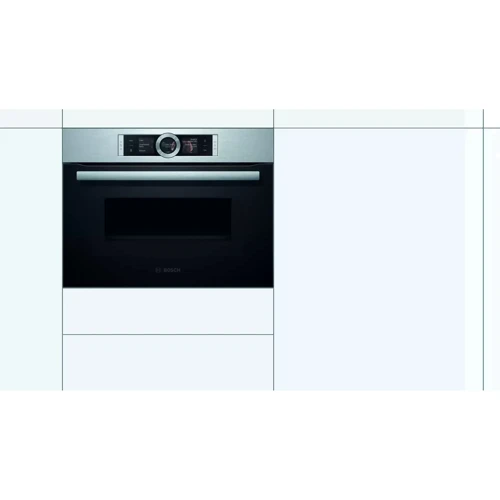 Духовой шкаф электрический Bosch CMG636BS1: Размеры 45.5х59.4x54.8 см