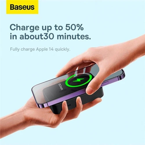 Внешний аккумулятор Baseus Power Bank 20000mAh Magnetic Wireless 20W Black (PPCX150001) фото 8
