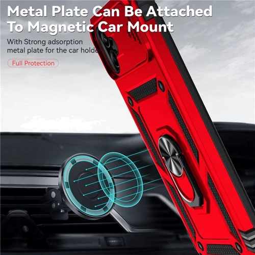 Чохол для телефона Mobile Case Camshield Serge Ring Red для Samsung A042 Galaxy A04e: Матеріал TPU (термополиуретан) и поликарбонат