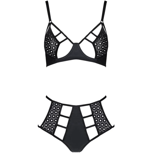 Комплект белья Passion TASMINA SET Black XXL/XXXL