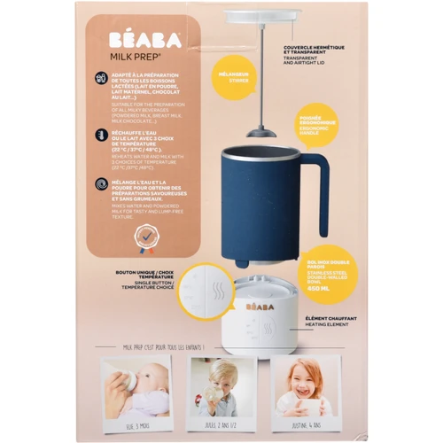 Миксер-подогреватель напитков Beaba Milk Prep для детей синий (911693) фото 10
