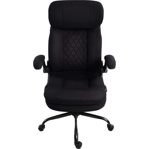 Офісне крісло GT Racer B-5762 Black: Оснащення З хрестовиною, З коліщатками, підлокітники, Підголівник