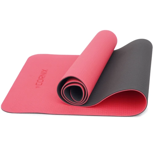Коврик для фитнеса Cornix TPE 183 x 61 x 0.6 cм для йоги и фитнеса XR-0006 Red/Black