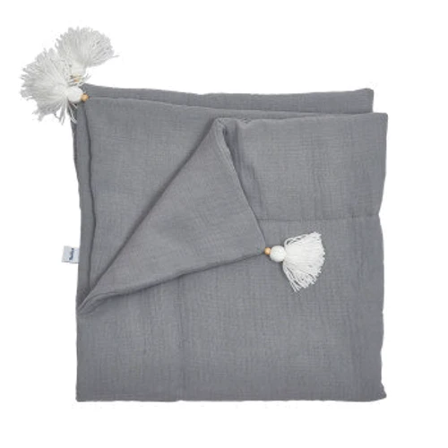 Плед Twins муслиновый 90x90 см утепленный серый (1611-PMУ90х90-10): Тип плед