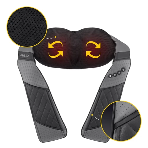 Масажер 4FIZJO Shiatsu Luxury+ акумуляторна Grey (4FJ0563)