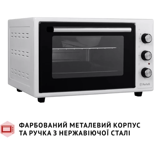 Електрична духовка настільна PERFELLI CLASSIC 37 WHITE фото 8