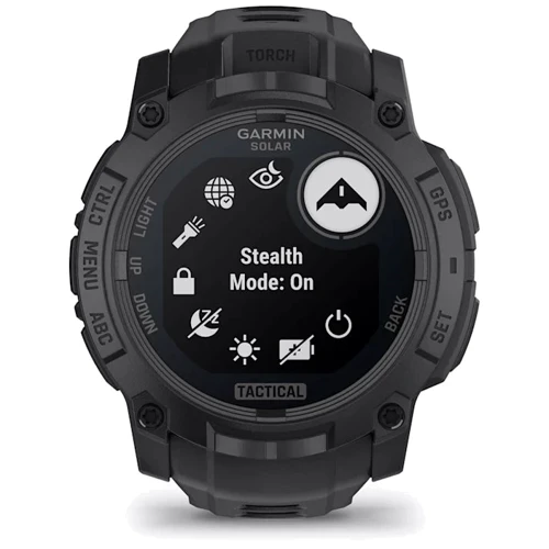 Смарт-часы Garmin Instinct 3 Solar 50mm Tactical Edition Black with Black Band (010-02935-50): Материал ремешка Силикон