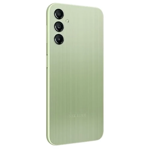 Смартфон Samsung Galaxy A14 4/64GB Light Green A145F: Камера Тройная 50 МП (f/1.8) + 5 МП (f/2.2) + 2 МП (f/2.4) / LED вспышка / HDR / Панорама / Фронтальная 13 МП (f/2.0)