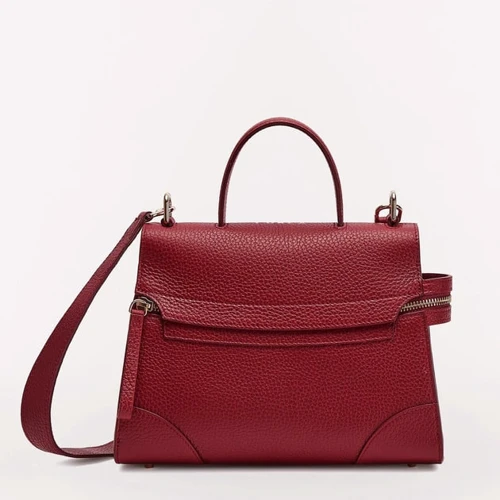 Жіноча сумка сетчел Furla Meraviglia S Top Handle вишнева (WB00363BX0041CGQ00)