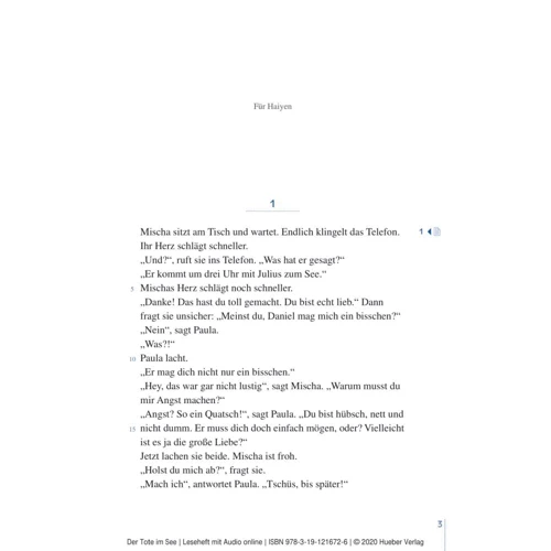Lektüren für Jugendliche A2: Der Tote im See mit Audios: ISBN 9783191216726, 978-3-19-121672-6